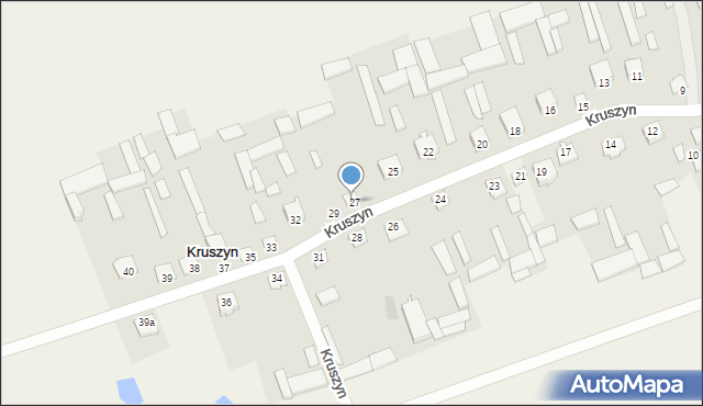 Kruszyn, Kruszyn, 27, mapa Kruszyn