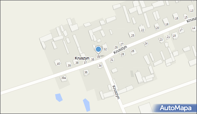 Kruszyn, Kruszyn, 33, mapa Kruszyn