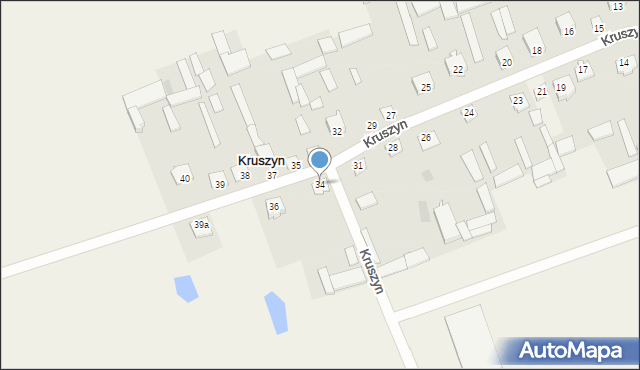 Kruszyn, Kruszyn, 34, mapa Kruszyn