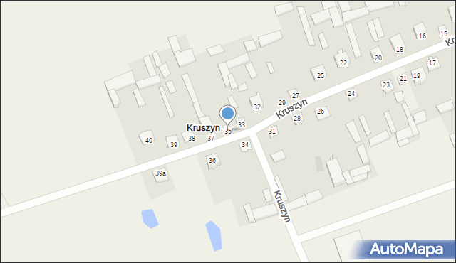 Kruszyn, Kruszyn, 35, mapa Kruszyn