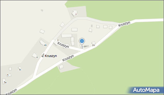 Kruszyn, Kruszyn, 2, mapa Kruszyn