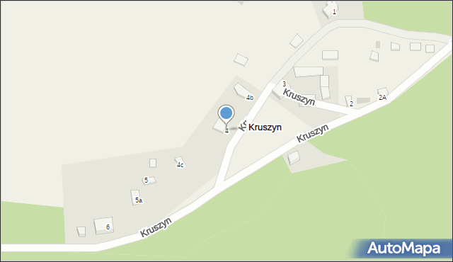 Kruszyn, Kruszyn, 4, mapa Kruszyn