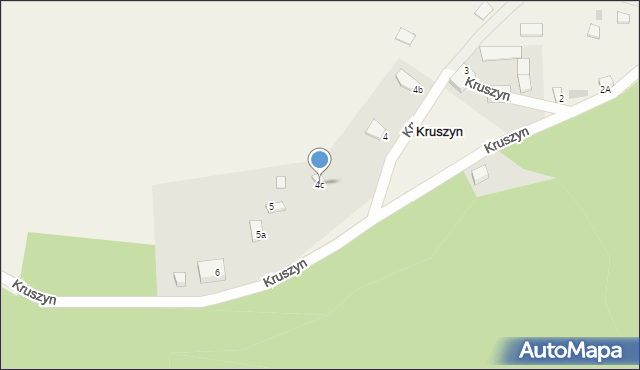 Kruszyn, Kruszyn, 4c, mapa Kruszyn