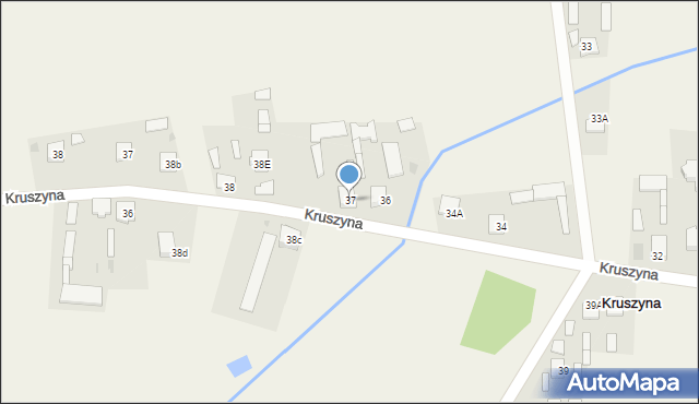 Kruszyna, Kruszyna, 37, mapa Kruszyna