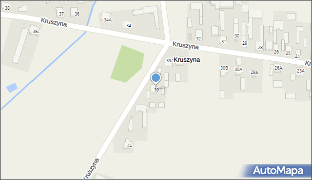 Kruszyna, Kruszyna, 39, mapa Kruszyna