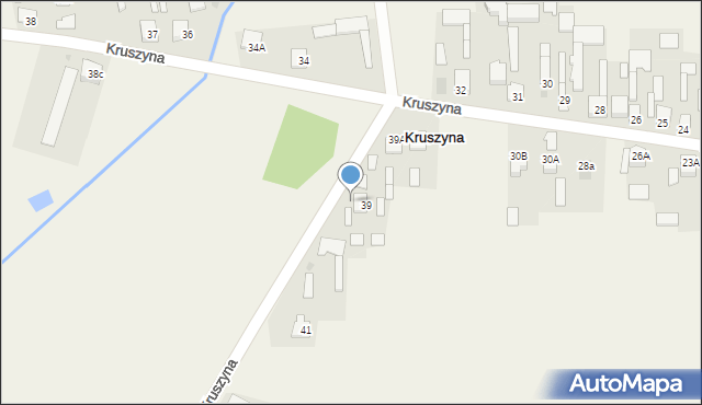 Kruszyna, Kruszyna, 40, mapa Kruszyna