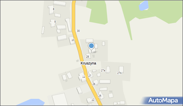 Kruszyna, Kruszyna, 29, mapa Kruszyna