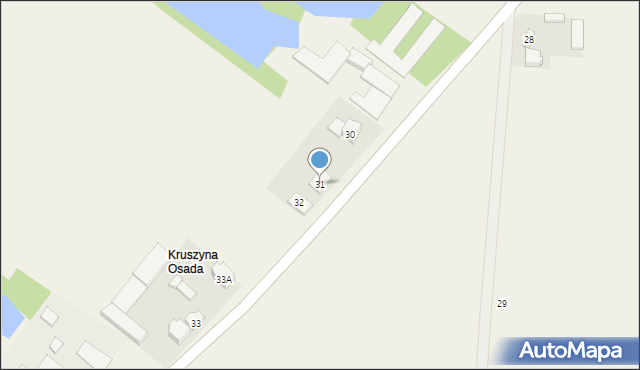 Kruszyna, Kruszyna, 31, mapa Kruszyna