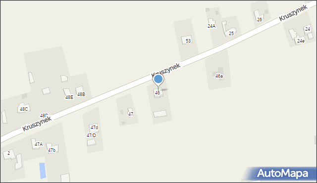 Kruszynek, Kruszynek, 24C, mapa Kruszynek