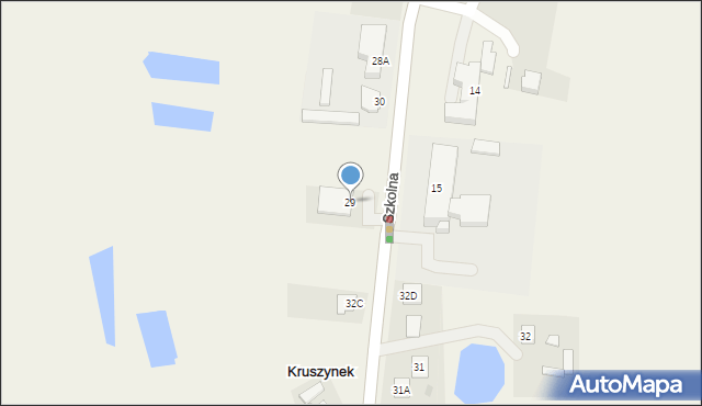 Kruszynek, Kruszynek, 29, mapa Kruszynek