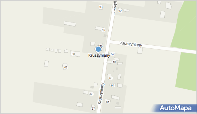 Kruszyniany, Kruszyniany, 59, mapa Kruszyniany