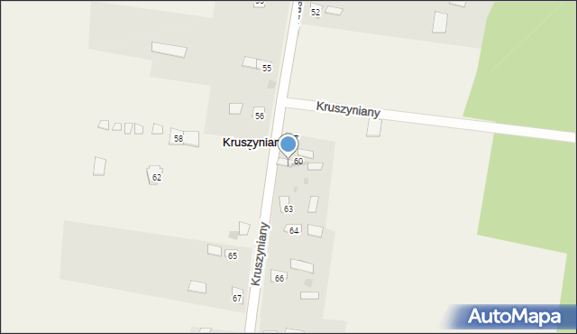 Kruszyniany, Kruszyniany, 61, mapa Kruszyniany