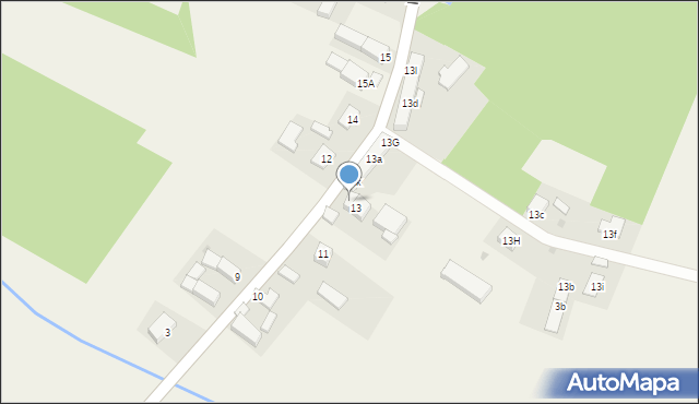 Kruszyniec, Kruszyniec, 13j, mapa Kruszyniec