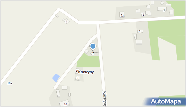 Kruszyny, Kruszyny, 7, mapa Kruszyny