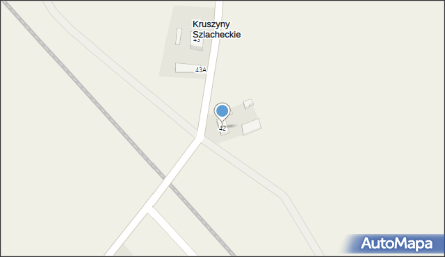 Kruszyny Szlacheckie, Kruszyny Szlacheckie, 42, mapa Kruszyny Szlacheckie