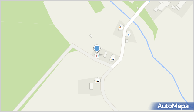 Krutyński Piecek, Krutyński Piecek, 11, mapa Krutyński Piecek