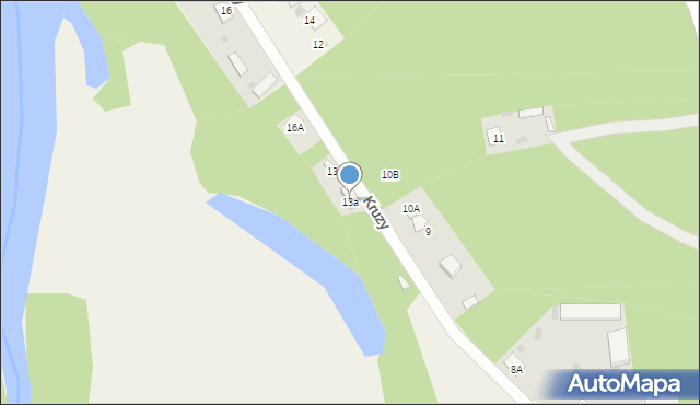 Kruzy, Kruzy, 13a, mapa Kruzy