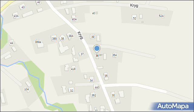 Kryg, Kryg, 36, mapa Kryg