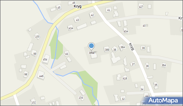 Kryg, Kryg, 389a, mapa Kryg