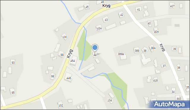 Kryg, Kryg, 44, mapa Kryg