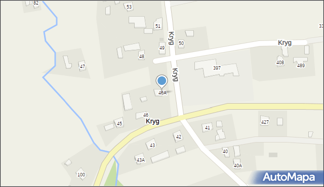 Kryg, Kryg, 46A, mapa Kryg