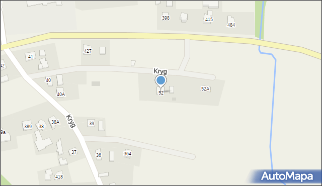 Kryg, Kryg, 52, mapa Kryg