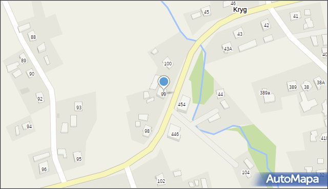 Kryg, Kryg, 99, mapa Kryg