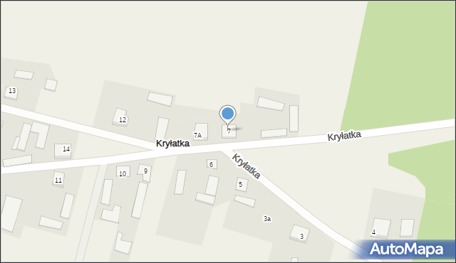 Kryłatka, Kryłatka, 7, mapa Kryłatka