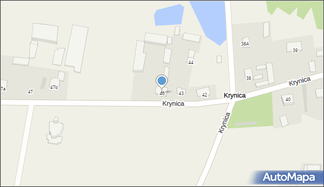 Krynica, Krynica, 46, mapa Krynica