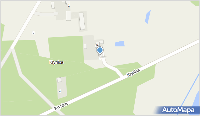 Krynica, Krynica, 3, mapa Krynica