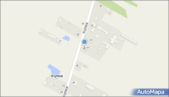 Krynica, Krynica, 46, mapa Krynica