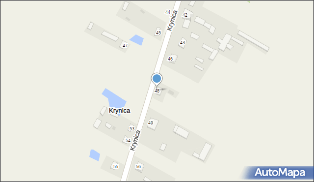 Krynica, Krynica, 48, mapa Krynica