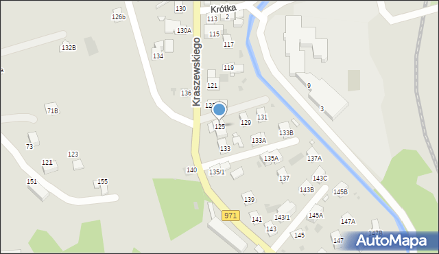 Krynica-Zdrój, Kraszewskiego Józefa Ignacego, 125, mapa Krynica-Zdrój