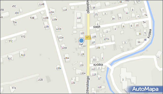 Krynica-Zdrój, Kraszewskiego Józefa Ignacego, 126, mapa Krynica-Zdrój