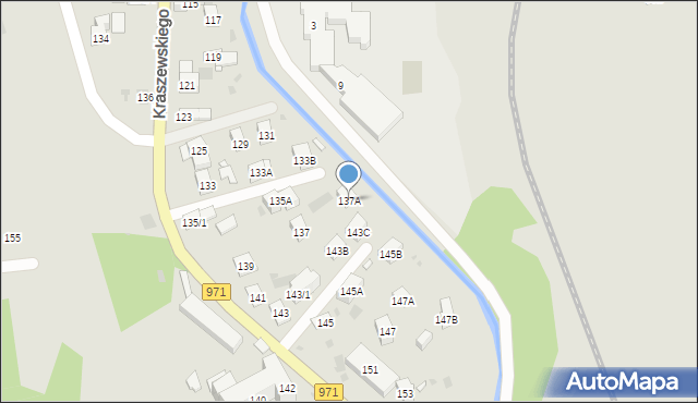 Krynica-Zdrój, Kraszewskiego Józefa Ignacego, 137A, mapa Krynica-Zdrój