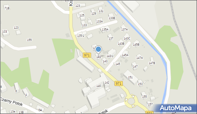 Krynica-Zdrój, Kraszewskiego Józefa Ignacego, 141, mapa Krynica-Zdrój