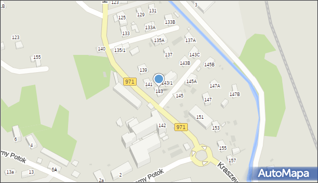 Krynica-Zdrój, Kraszewskiego Józefa Ignacego, 143, mapa Krynica-Zdrój