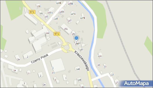 Krynica-Zdrój, Kraszewskiego Józefa Ignacego, 155, mapa Krynica-Zdrój