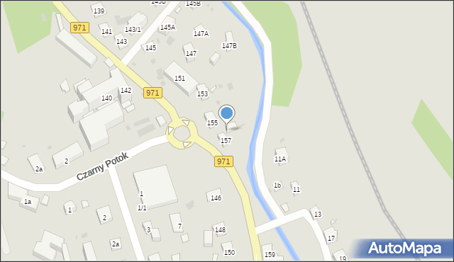 Krynica-Zdrój, Kraszewskiego Józefa Ignacego, 157A, mapa Krynica-Zdrój