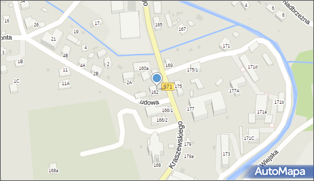 Krynica-Zdrój, Kraszewskiego Józefa Ignacego, 162A, mapa Krynica-Zdrój