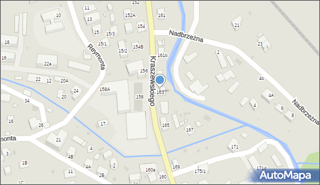 Krynica-Zdrój, Kraszewskiego Józefa Ignacego, 163, mapa Krynica-Zdrój