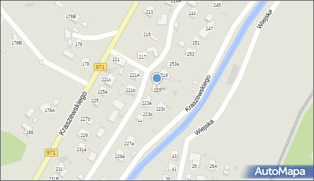 Krynica-Zdrój, Kraszewskiego Józefa Ignacego, 223, mapa Krynica-Zdrój
