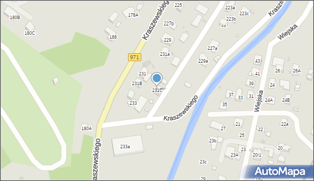 Krynica-Zdrój, Kraszewskiego Józefa Ignacego, 231C, mapa Krynica-Zdrój