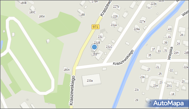 Krynica-Zdrój, Kraszewskiego Józefa Ignacego, 233, mapa Krynica-Zdrój