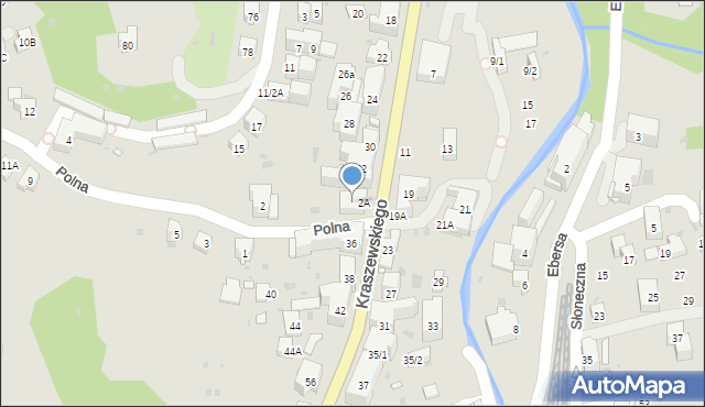 Krynica-Zdrój, Kraszewskiego Józefa Ignacego, 34, mapa Krynica-Zdrój