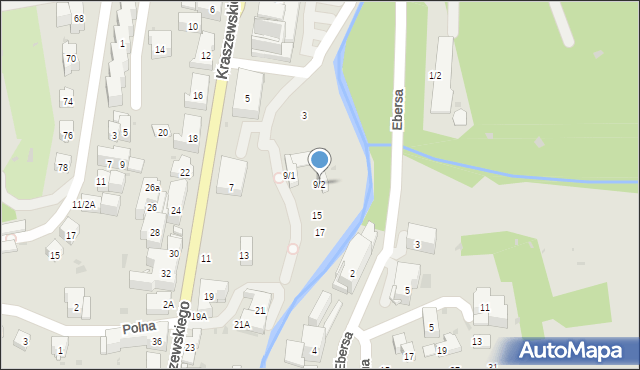 Krynica-Zdrój, Kraszewskiego Józefa Ignacego, 9/2, mapa Krynica-Zdrój