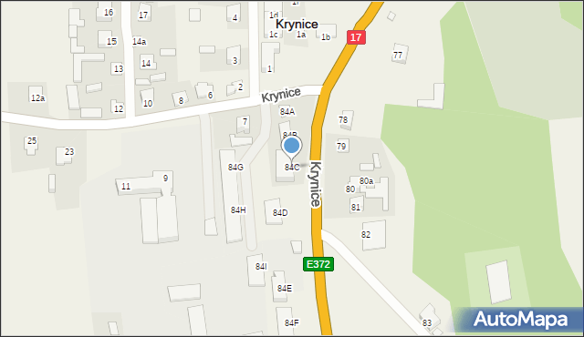 Krynice, Krynice, 84C, mapa Krynice