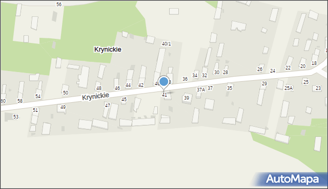 Krynickie, Krynickie, 41, mapa Krynickie