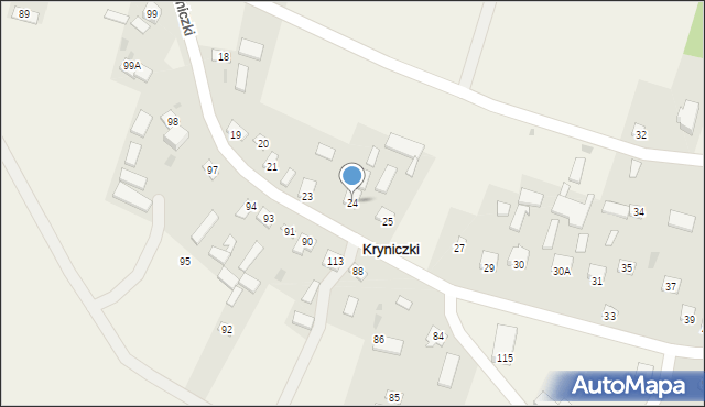 Kryniczki, Kryniczki, 24, mapa Kryniczki