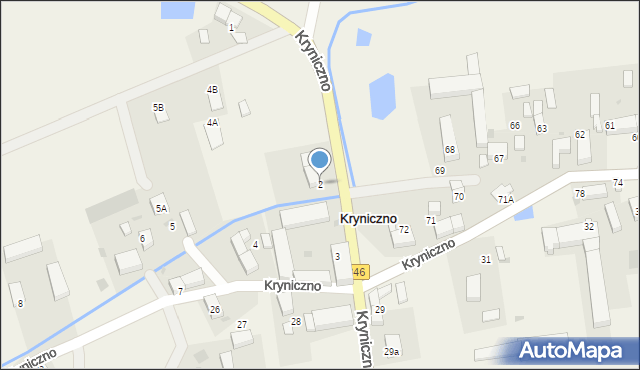 Kryniczno, Kryniczno, 2, mapa Kryniczno